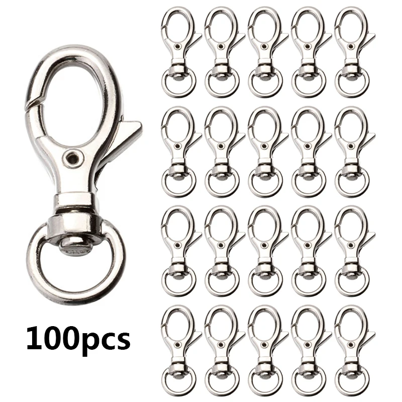 PARETO 35mm Small swivel snap hook key rings 100Pcs PBS19YS03