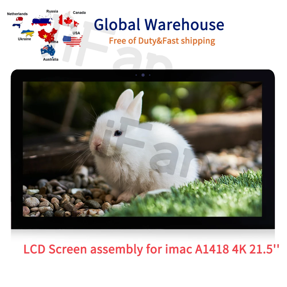 

A1418 4K LCD Screen Display Assembly For LM215UH1 SD A1 B1 iMac Retina 21. 5'' EMC 3069