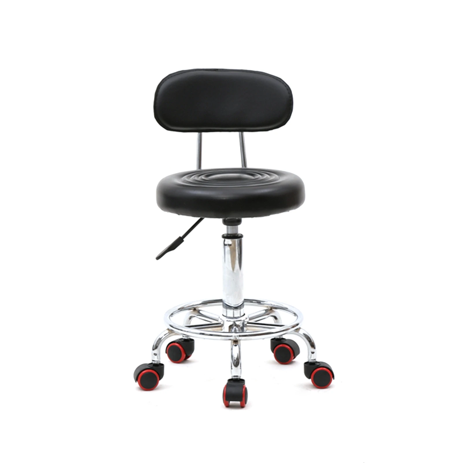 Hot Sales Two Colors Round Shape Adjustable Salon Stool  Lift Stool  Swivel Stool Spa Tattoo Facial Massage Salon Furniture