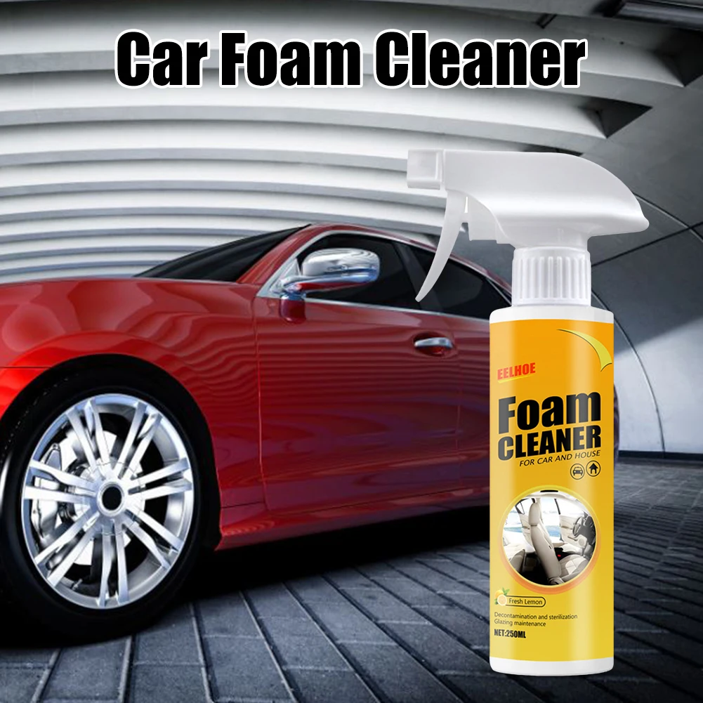 250ml Multi-Purpose Foam Cleaner Anti-Aging Cleaning Automoive Car Interior Home Cleaning Foam Cleaner Rust Remover Pleasant