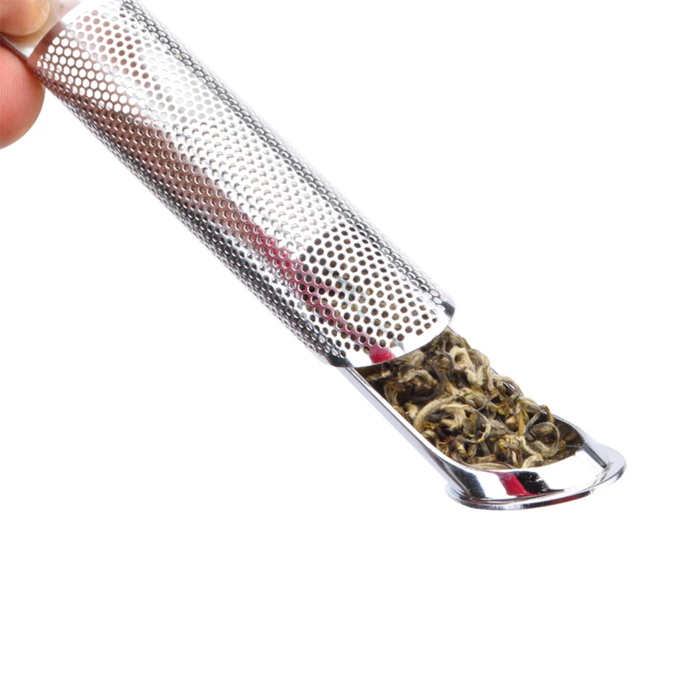 Tea Strainer Amazing Stainless Steel Tea Infuser Pipe Design Touch Feel Good Holder Tool Tea Spoon Infuser Filter