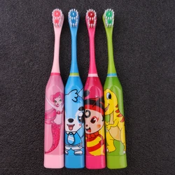 Children Sonic Electric Toothbrush Cute Cartoon Kid Toothbrush Teeth Whitening Soft Bristle Children Teethrush Oral Cleaning