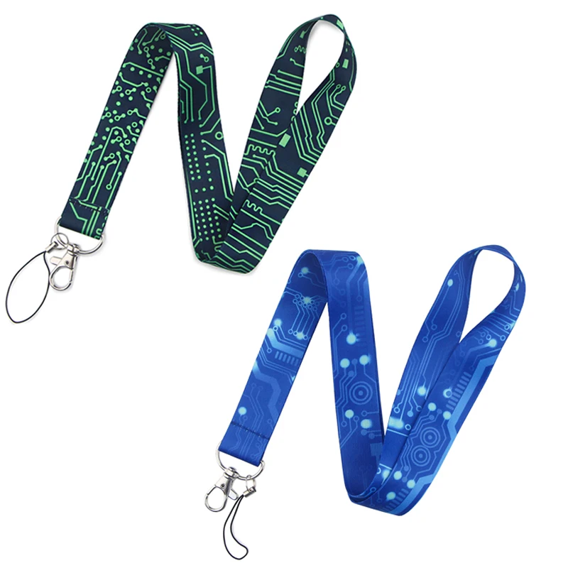 YL404 Chip Neck Strap Lanyard for keys ID Card Keychain Phone Straps USB badge holder DIY Hang Rope Lariat Lanyard Accessories