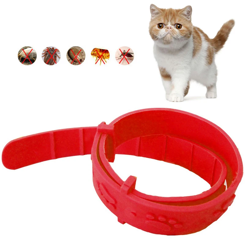 Pet Dog Cat Collar Anti Flea Mite Lice Insecticide Mosquito Outdoor Adjustable Pet Collar Long-term Protection Cat Accessories