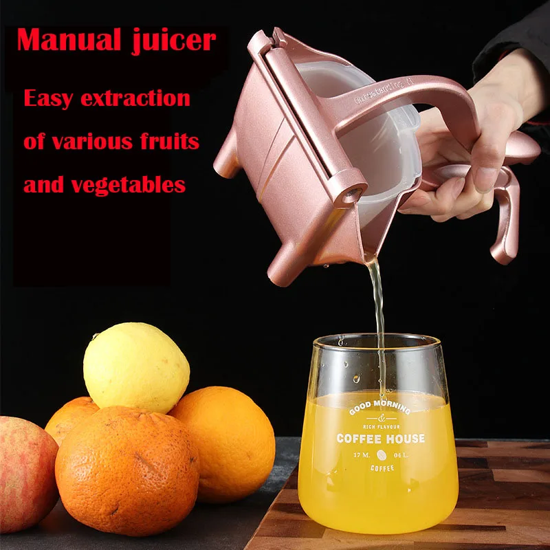 Manual Juice Squeezer Aluminum Alloy Hand Pressure Juicer Pomegranate Orange Lemon Sugar Cane Juice Kitchen Fruit Tool