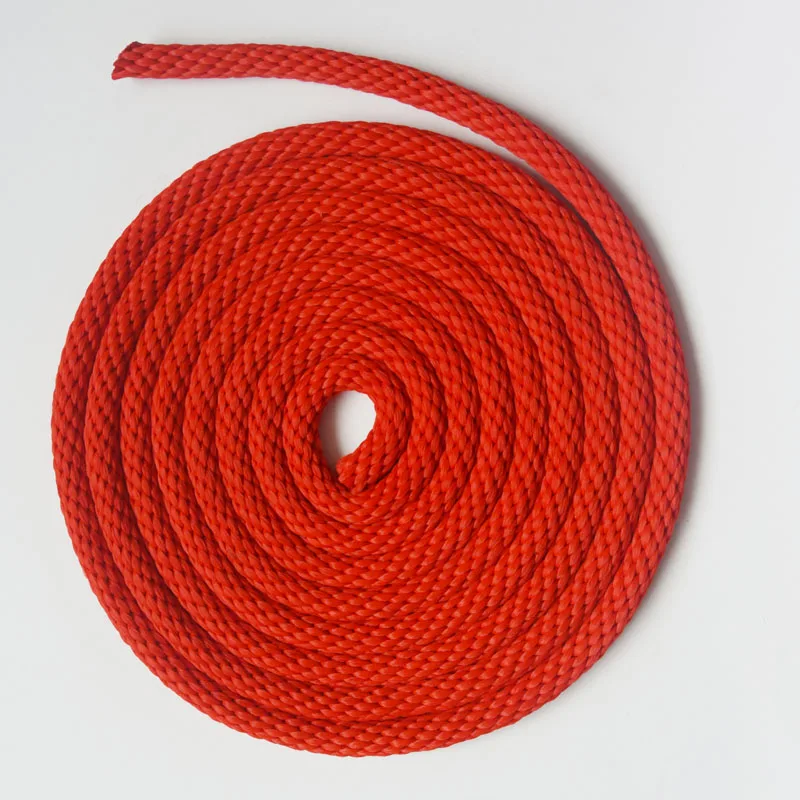 Diameter 9mm  Tracking Round Rope Outdoor Walking Training braided Nylon rope blue coffee red green collor nylon rope