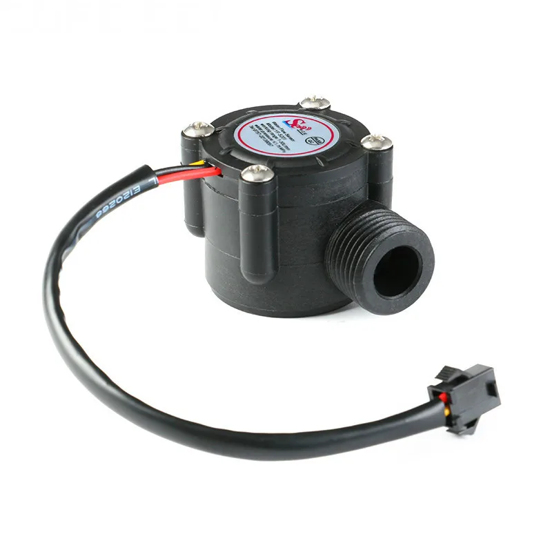 1/2 \'\'sensore di flusso d\'acqua 1-30L/min sensore di temperatura misuratore di portata Hall per misuratore di portata a turbina Arduino misura