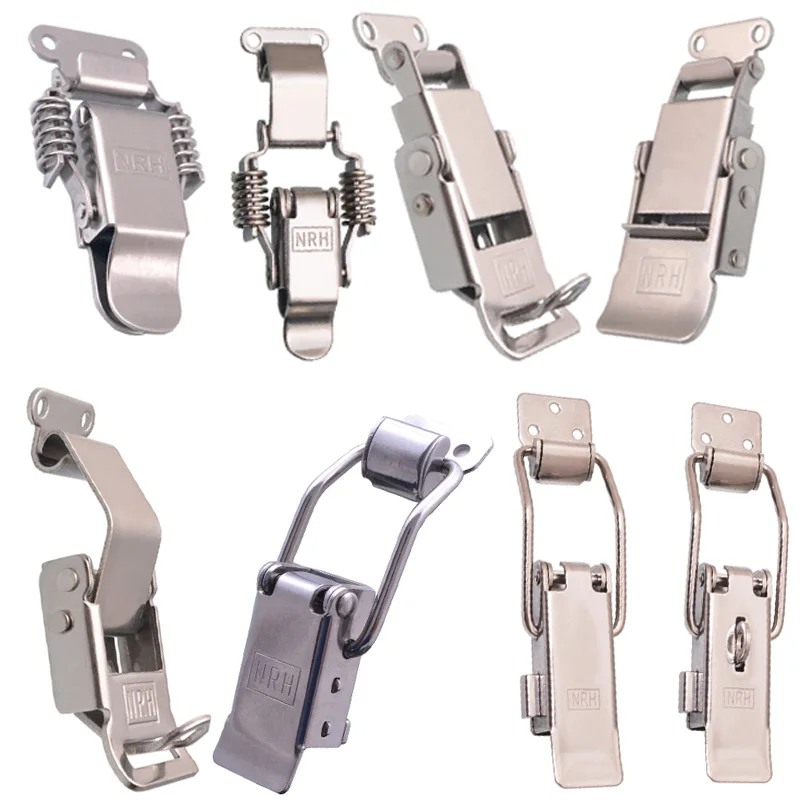 304 Stainless Steel Safety Buckle Lock Latch Tool Air Box Hasp Insurance Electrical Medical Equipment Case Bag Toolcase Cabinet