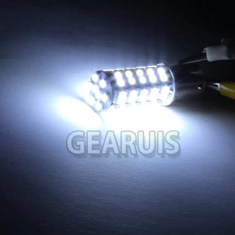 10X 1156 BA15S P21W BAU15S 1157 BAY15D 68 SMD 1210 LED 68 SMD 3528 سيارة بدوره أضواء الإشارة مصابيح فرامل السيارات أحمر أصفر أبيض 12 فولت