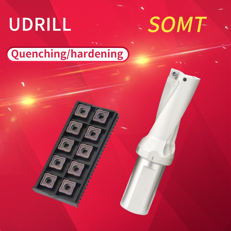Ferramenta do Torno Indexável do Cnc Broca de u Inserção do Carboneto C202d10-23somt04 C253d1754somt06 C324d36148somt11 1pc