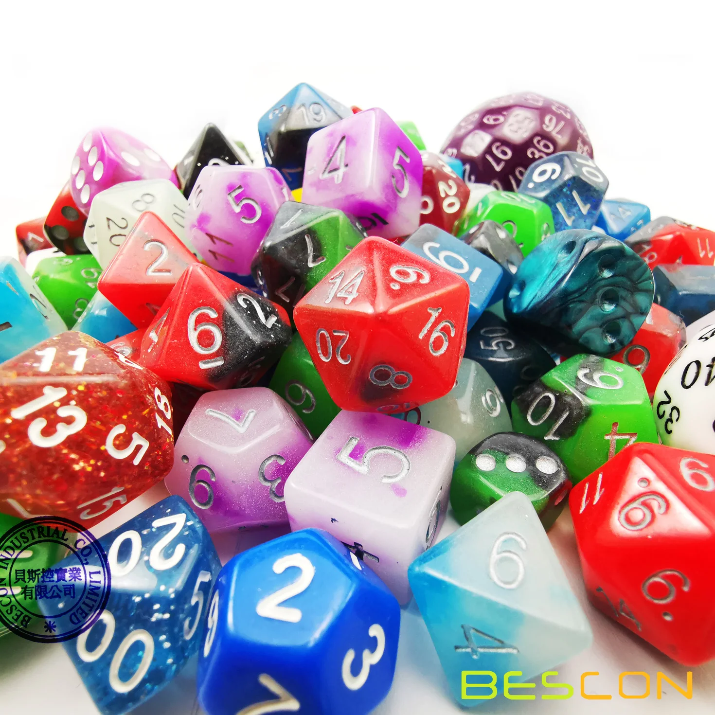 Bescon Big Better Rejects Dice Pack 100+, Second Dice Set 100pcs