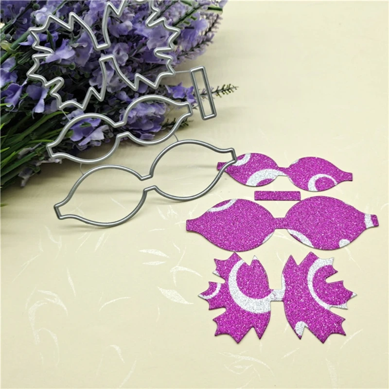 Bow Metal Cutting Dies Stencil DIY Scrapbooking Album Paper Card Template Mold Embossing Craft Decoration