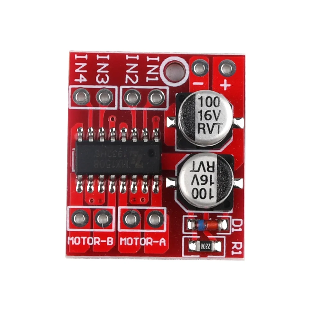 Modulo Driver motore cc MX1508 a 2 vie 1.5A velocità PWM Dual H-Bridge Stepper L298N