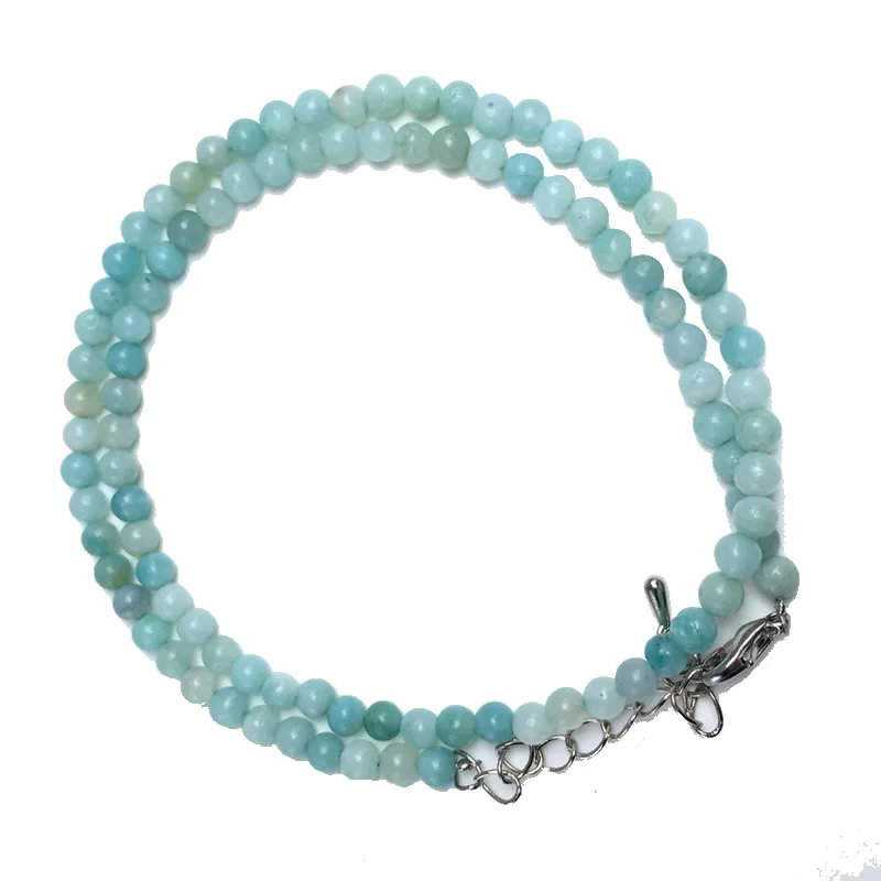 Natürliche 4mm Tigerauge Sodalith Amazonit Labradorit Perlenkette in Verschiedenen Farben Geschenke für Mädchen Modisches Armband Choker – Detail 19