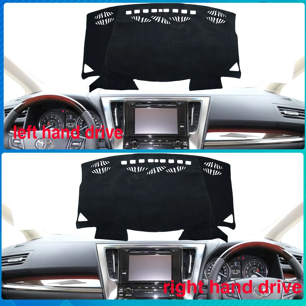 Dashboard Mat Cover Carpet Rug Avoid Light for Toyota Alphard Vellfire 30 AH30 2015~2020 2017 2018 2019 Stickers Car-Accessories