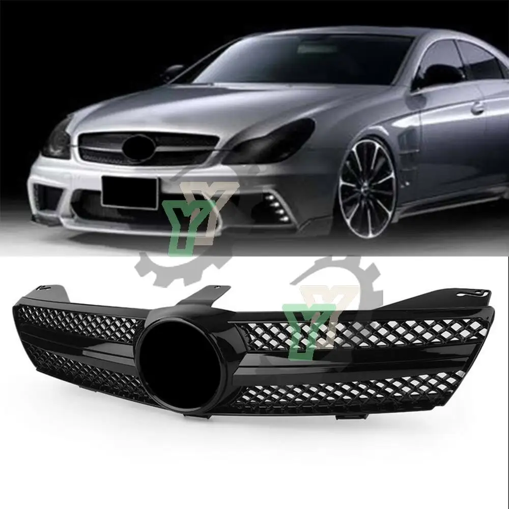 

Car Accessory Front Bumper Grille Upper racing Grill for Mercedes-benz W219 CLS350 CLS500 SLS600 2005 2006 2007 2008 With EMBLEM