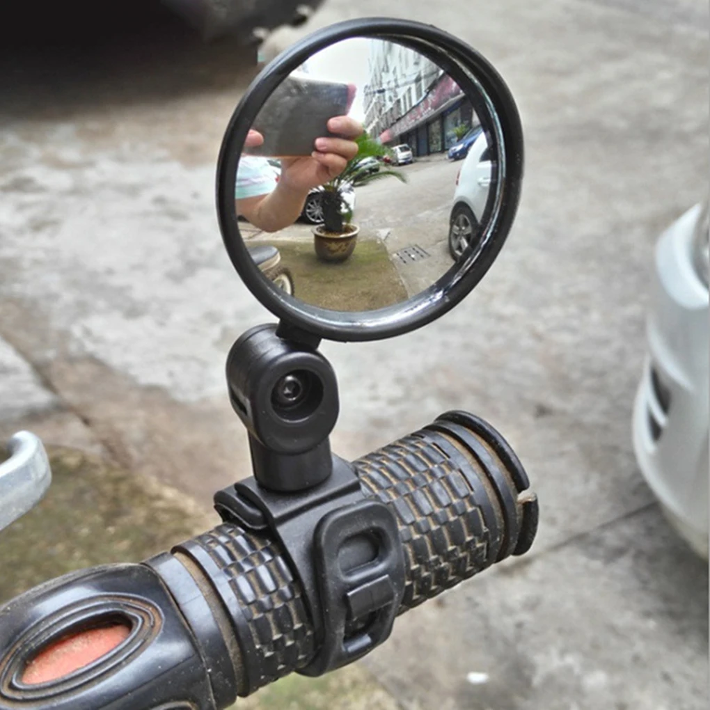 

Bicycle Rearview Mirror Universal Handlebar Wide-angle Convex Mirror Adjustable Cycling Accessory