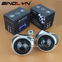 Sinolyn 2.5 Inch Bi Xenon Lenses For Headlight H7 H4 Iris Projector Car Lights H1 HID Lenses Headlamp Car Accessories Upgrade