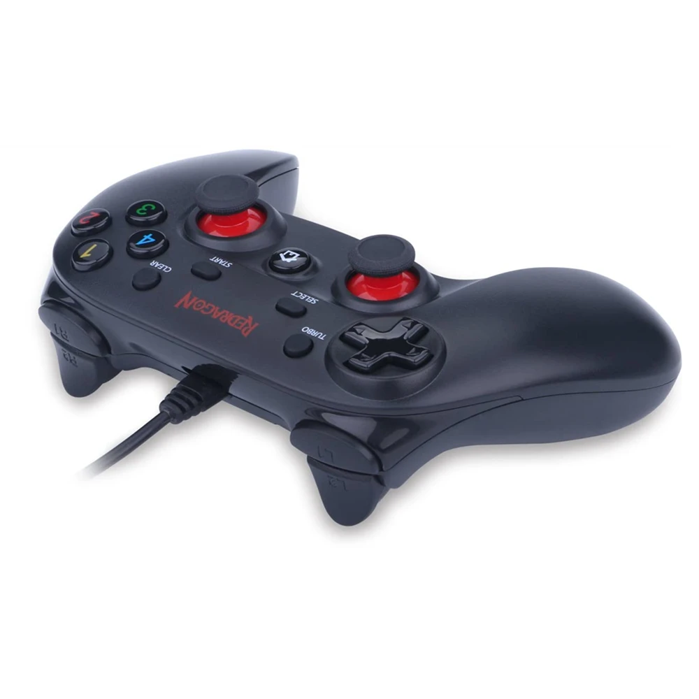 Redragon g807 gamepad controlador do jogo de pc joystick com vibração dupla saturno para windows pc ps3 playstation android xbox 360