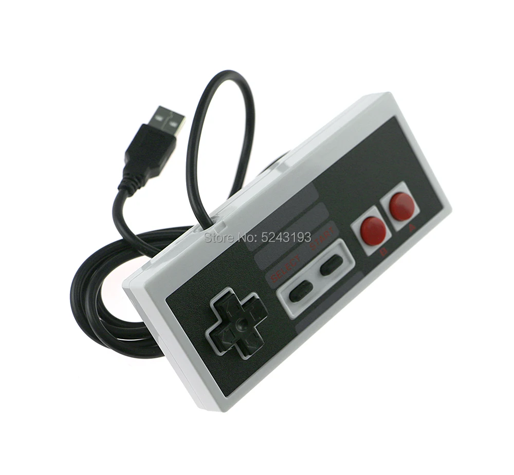 ل NES السلكية وحدة تحكم USB غمبد الكمبيوتر/USB/NES ألعاب الفيديو الكمبيوتر ماندو مقبض الرجعية USB ل NES عصا التحكم مانيت