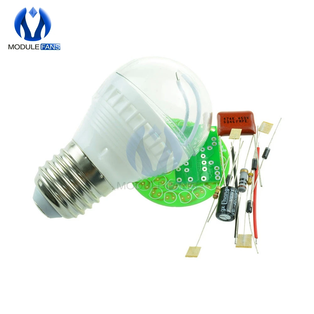 M126 1 Set Energy-Saving Light 38 LEDs Lamps DIY Kits Electronic Suite