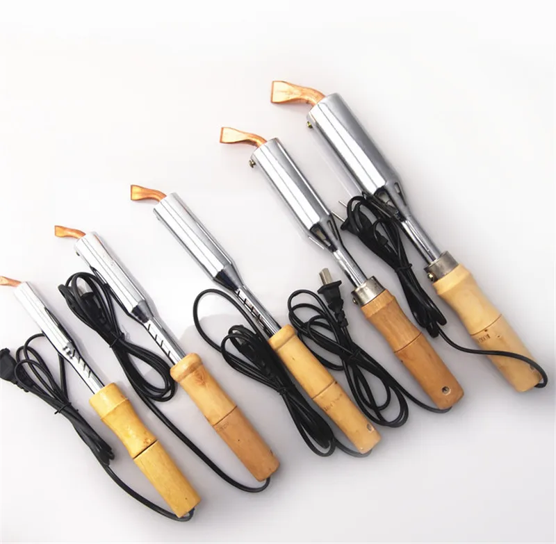 

Brand New AC 220V 200W Electric Solder Soldering Iron Heavy Chisel Point Tip Wood Handle Repair Tool