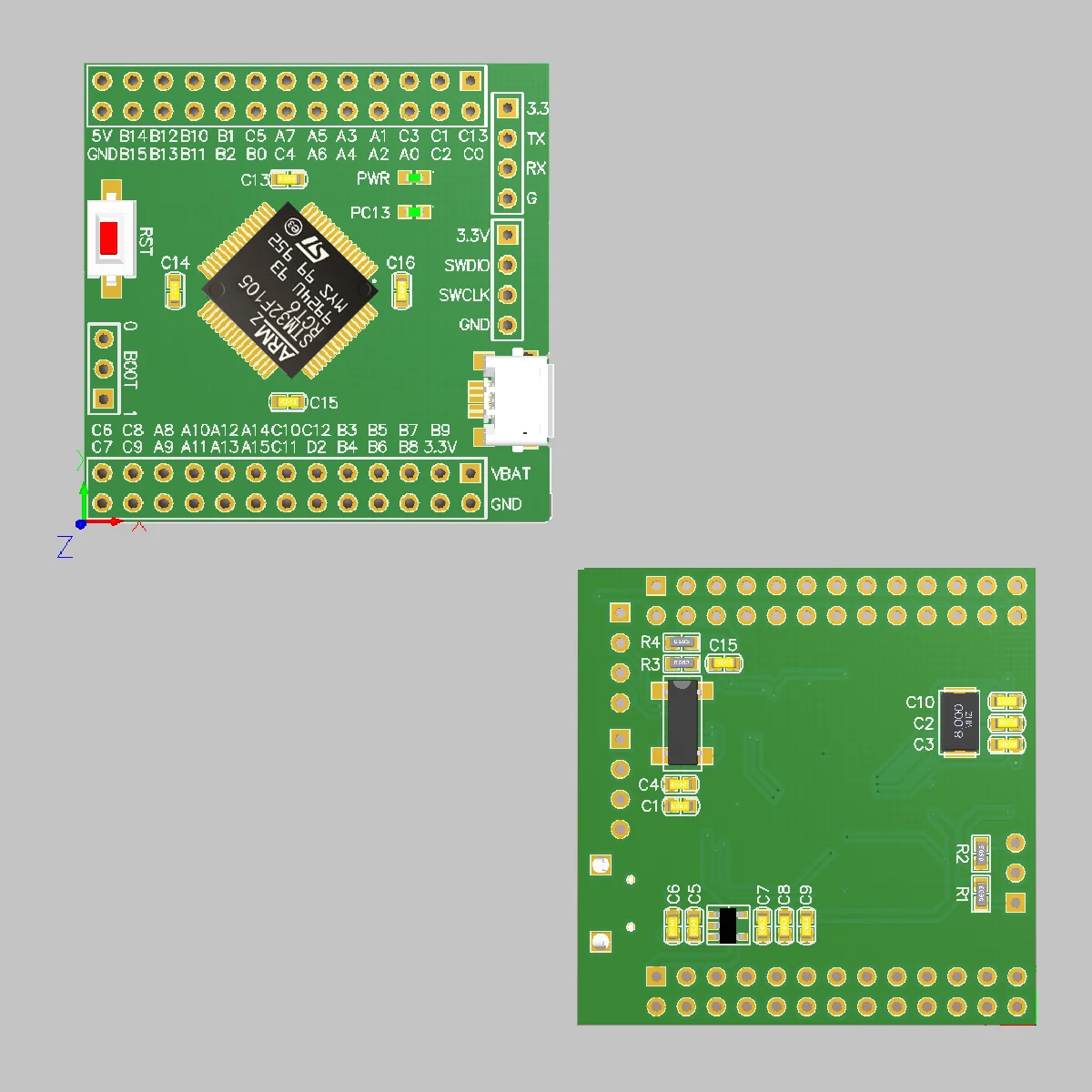 Stm32f105rct6 Core Board STM32 Minimum System New Product Development Board F105rct6 Promotion Evaluation Board