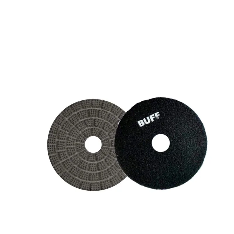 1 Piece 4 Inch 100mm Black Buff Wet Grinding Pad Disc Abrasive Tool Of Buffing Durable Mirror Pad For Floor Stone Marble Grainte