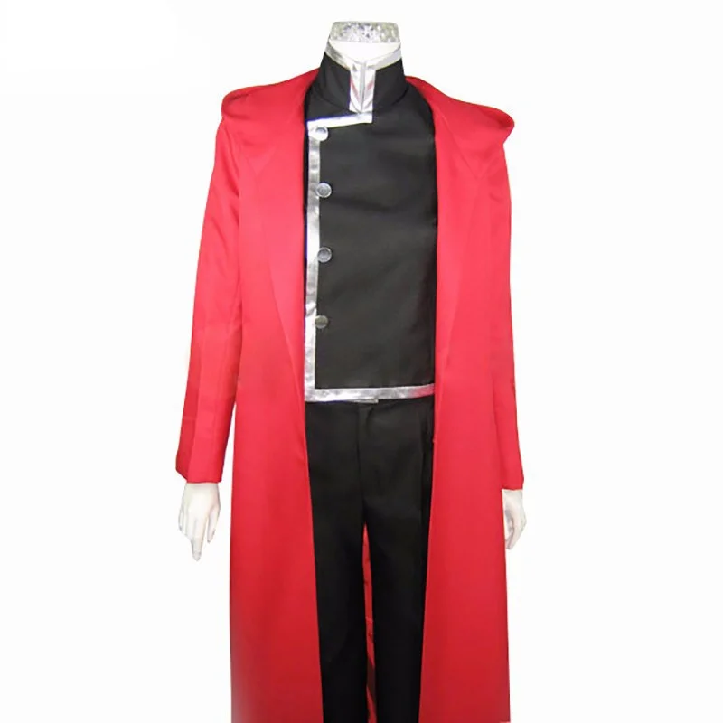 Anime Fullmetal Alchemist Edward Elric Red Cosplay Costume