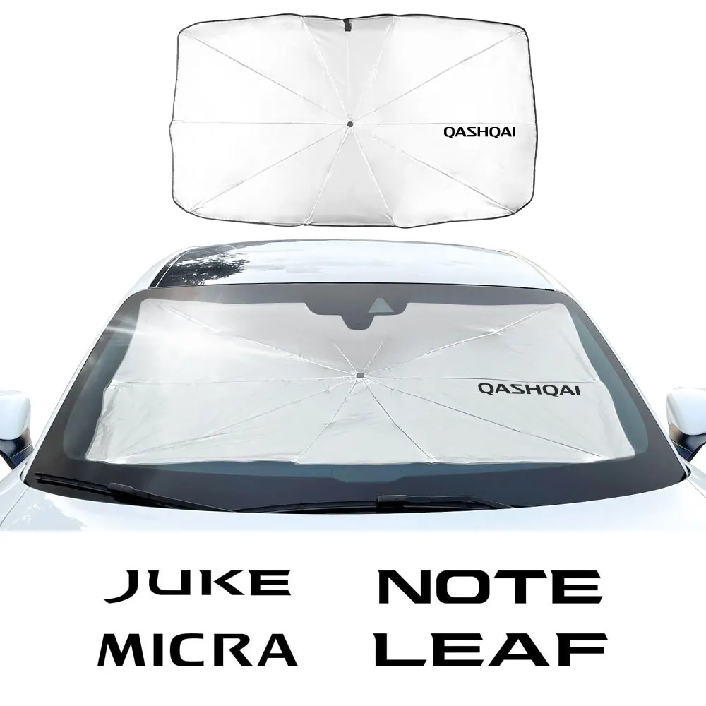 Car Front Window Sunshade Parasol Auto Flodable Sunshield Umbrella For NISSAN Qashqai Juke X-Trail Rogue Note Sentra Accessories