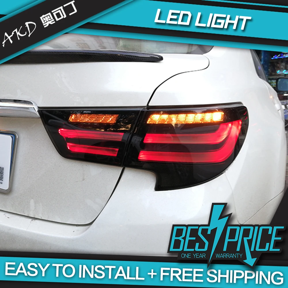 AKD Car Styling for Toyota Mark X Tail Lights 2013-2017 New Reiz LED Tail Lamp LED DRL Signal Brake Reverse auto Accessories