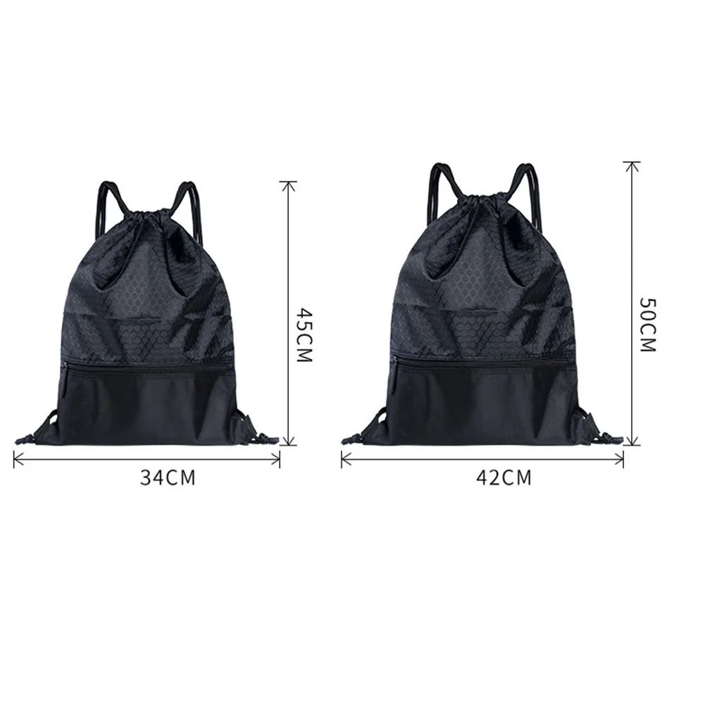 Mochila De Viaje Unisex para entrenamiento de Fitness, bolsa de deporte con cordón, zapatos de fútbol, con cremallera