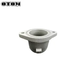 OTOM Motorcycle Intake Pipe Carburetor Interface Adapter Manifold O-Ring Aluminum Tube For ZONGSHEN NC250 KAYO T6 K6 Engine Part