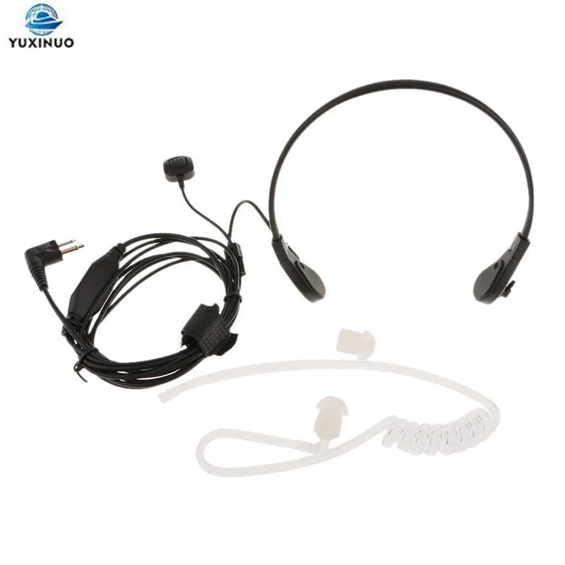 

Throat Microphone Air Tube Earpiece Walkie-talkie Laryngophone Headset For Motorola GP300 GP308 CP250 PRO1150 CP040 DTR410 SV10