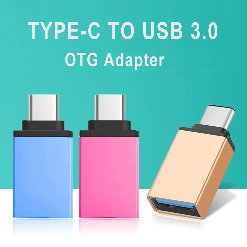 OTG Adapter For Xiaomi Poco F3 M3 X3 NFC Redmi Note 10 9 8 S 9T Pro Mobile Phones Type-C to USB 3.0 Charging USB C Connector