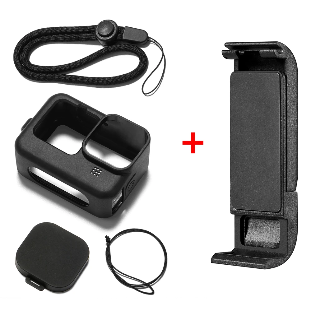 Coperchio Laterale Batteria per GoPro Hero 8, Nero, in Alluminio Coperchio Laterale Batteria per GoPro Hero 8, Nero, in Alluminio