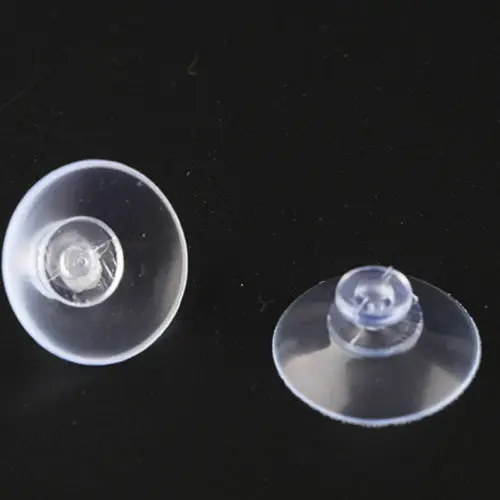 20pcs Clear    25/30/35mm Sucker Suction Cups Transparent plasitc Mushroom Head Suckers Cup