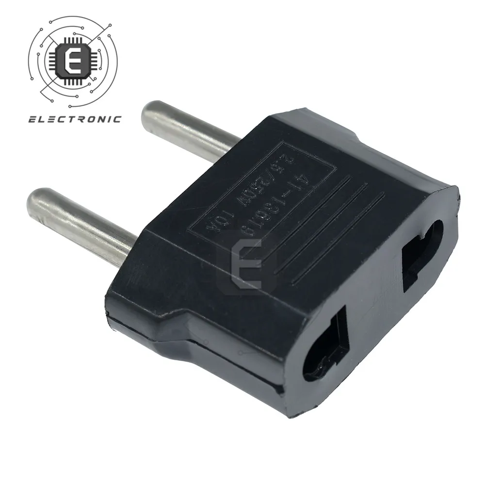 1 pz US plug to EU plug caricabatterie da viaggio adattatore di alimentazione convertitore di spina per applicazioni di viaggio e casa
