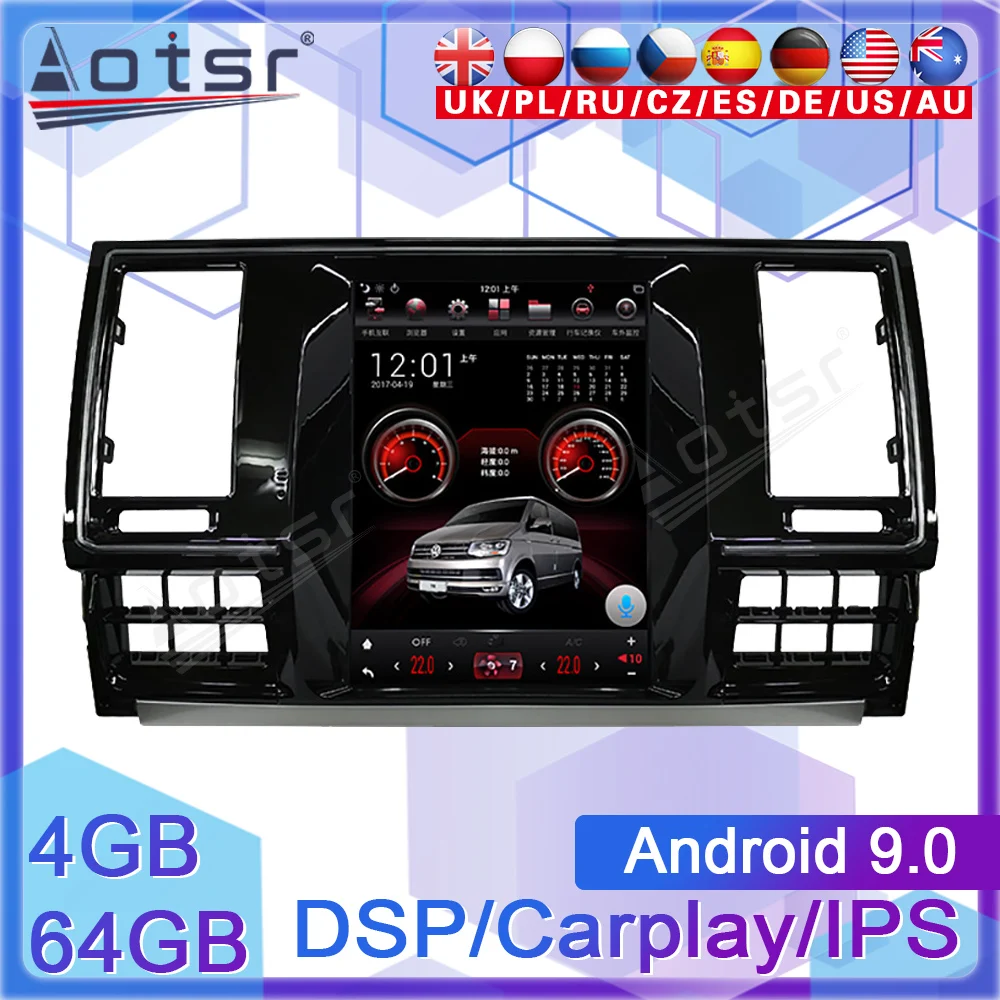 Android Car Multimedia Radio Player Stereo For VW Volkswagen VW T5 T6 2016 2017 2018 2019 Head Unit GPS Navi Auto Audio No 2Din