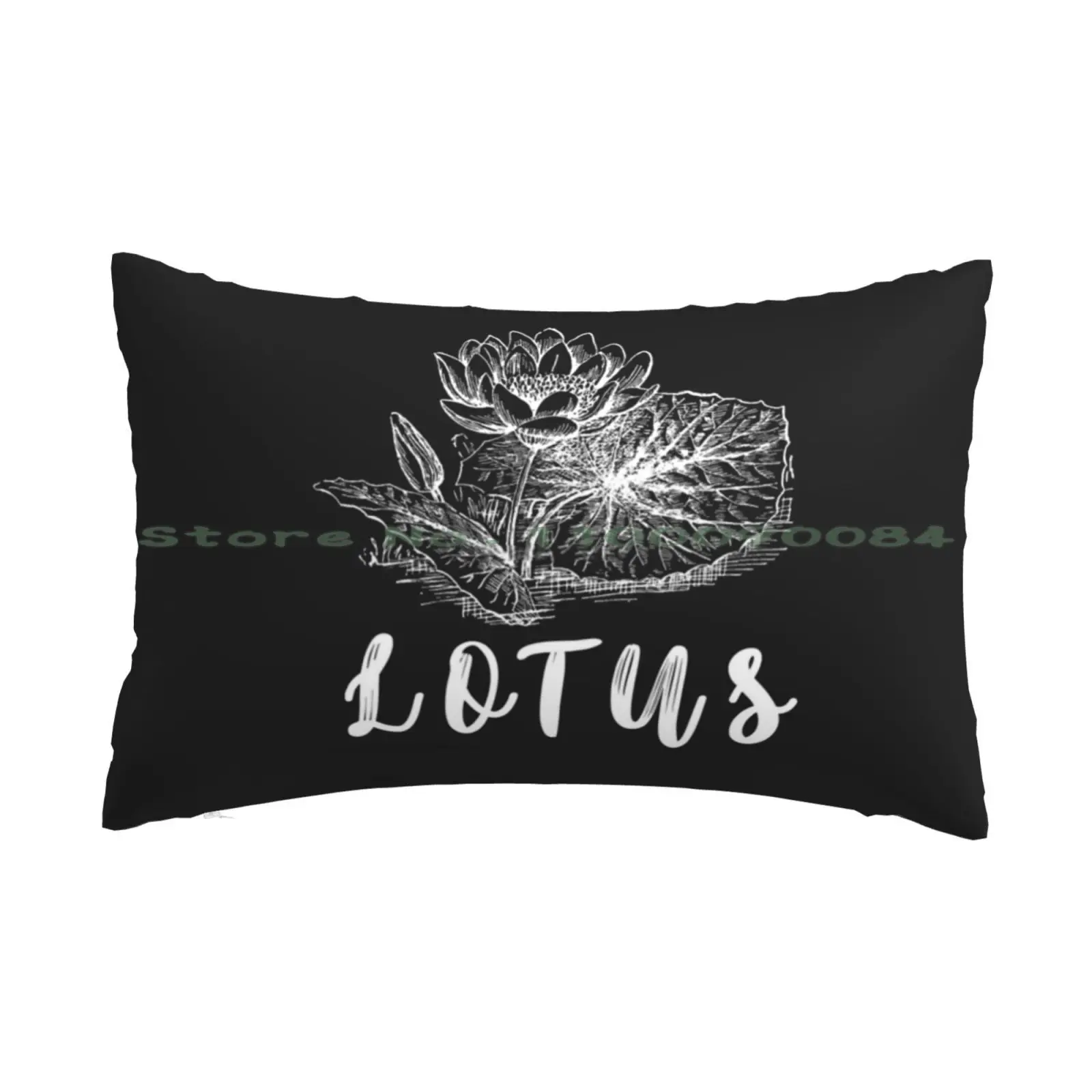 Black Lotus Leaf Pillow Case 20x30 50*75 Sofa Bedroom Mv Agusta Motorcycle Motorbike Racer Vehicle Transportation Long