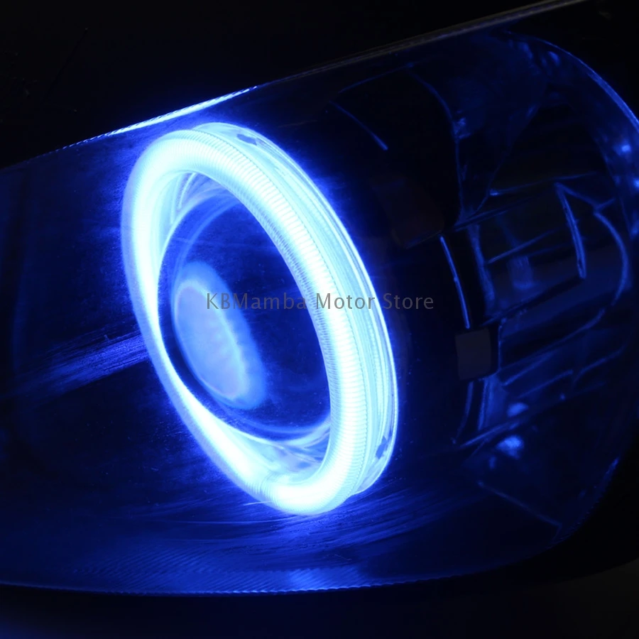 Motorcycle Custom Headlight HID Assembly Blue Projector Eye Angel For Yamaha YZF-R1  1998-1999 Projector Conversion Headlamp