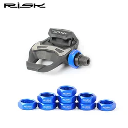 RISK Bicycle 10T Pedal Axle Spindle Nuts Lock Step Removal Tool Lock for Shimano M520/M8040/M8140/M820 Cycling Bike Accessories