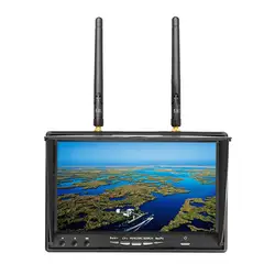 LCD5802D LCD5802S 5802 5.8G 40CH 7 Inch Raceband FPV Monitor 800x480 With DVR Build-in Battery Video Screen For FPV Multicopte