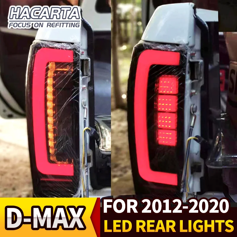 EXTERIOR AUTO ACCESSORIES LED TAIL LAMPS LAMP REAR LIGHTS WITH TURN SIGNAL BRAKE LIGHTS FIT FOR ISUZU D-MAX DMAX 2012-2019 CAR