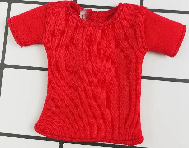 1PCS Blyth Kleidung Weiß/Rosa/Rot/Grau/Schwarz Kurzes klassisches T-Shirt für Momoko, Obistu, Licca, FR 1/6 Puppe – Detail 9