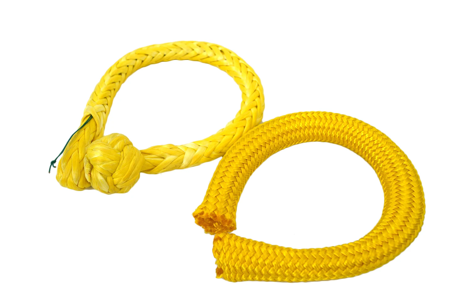 Free Shipping Yellow 8mm*80mm ATV Winch Shackles,Synthetic Soft Shackle for Boating ATV UTV SUV 4X4 Truck Recovery