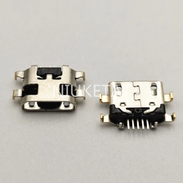 50szt Micro USB Jack Gniazdo ładowania Port Wtyczka Złącze dokujące Ciężka płyta 1.2mm Dla Samsung A10 A10s Motorola e5 play Moto E6