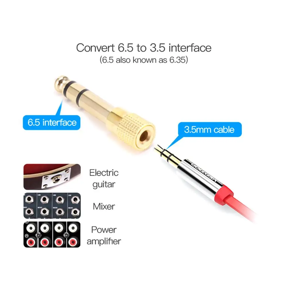Аудиокабель штекер-штекер Feamle, 4 шт./компл., 3,5 мм-6,5 мм, 6,35 мм, штекер 6,5 6,35, разъем 3,5, стерео, усилитель, бесплатно