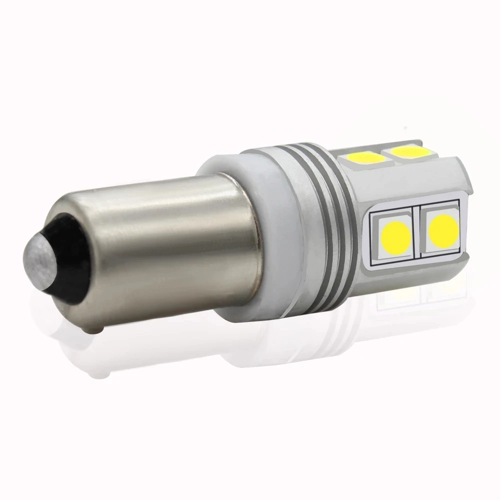 BMTxms 2x 크세논 화이트 CanBus BMW F20 F30 F31 F34 BAX9S H6W 10SMD LED 전구 LED 측면 조명 주차 조명 백업 역방향 램프