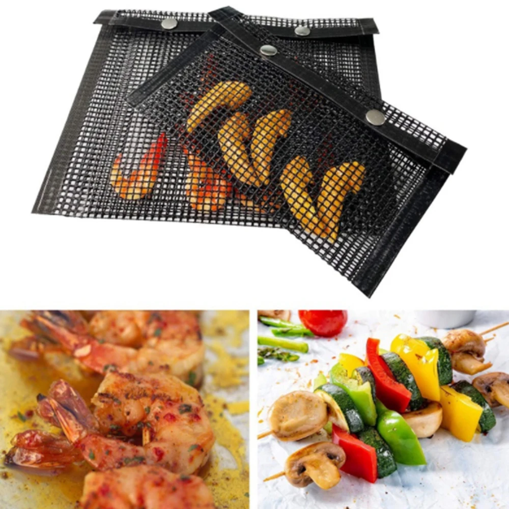 

Non-Stick BBQ Mesh Bag Reusable Bbq Mesh Bag High Temperature Resistant BBQ Bag